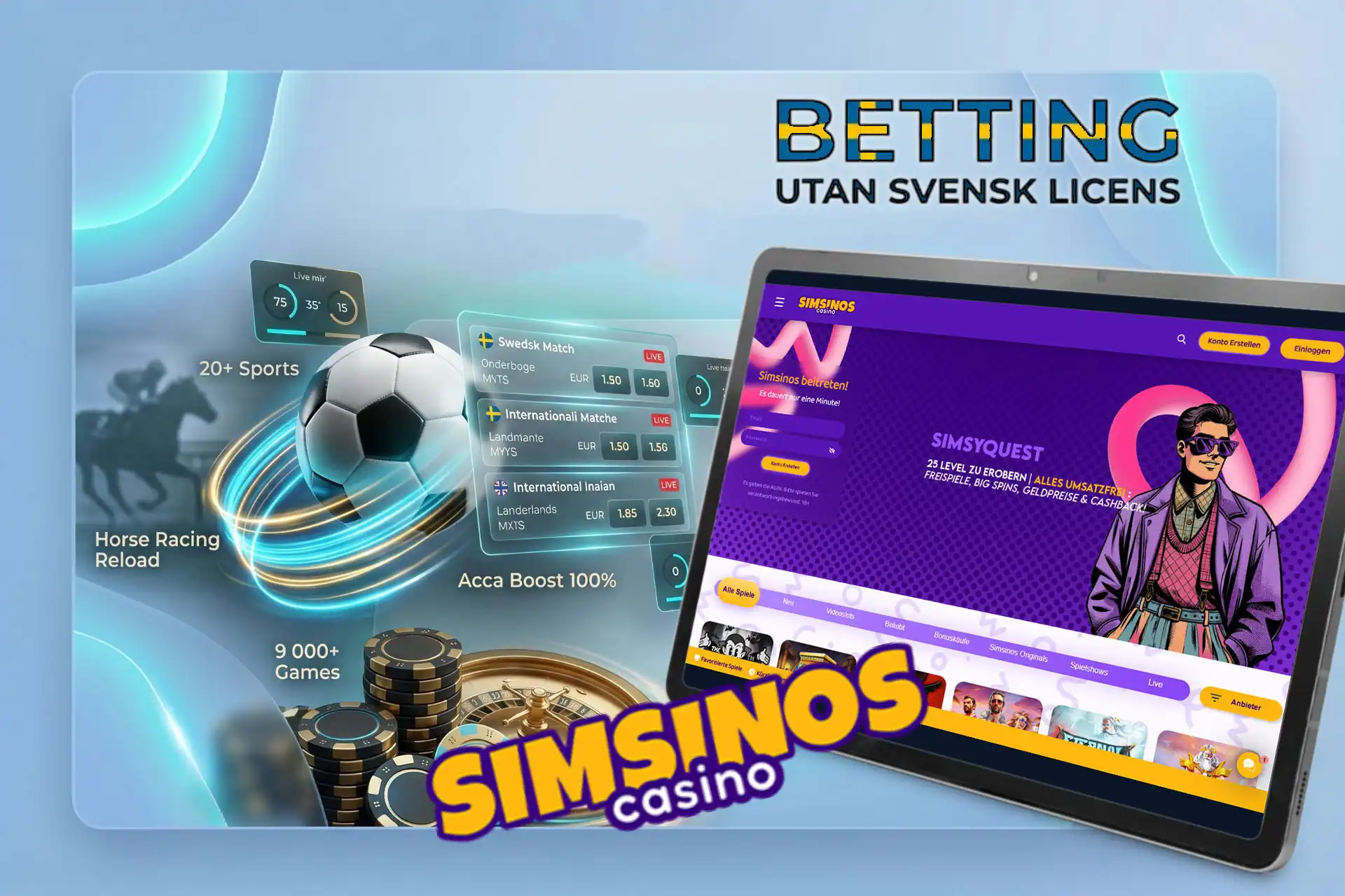 Kolla in casinoförmånerna Simsinos